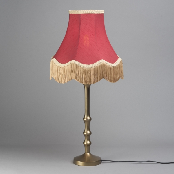 Preview: Stehleuchte, H 170 x D 60 cm, Rot/Gold;