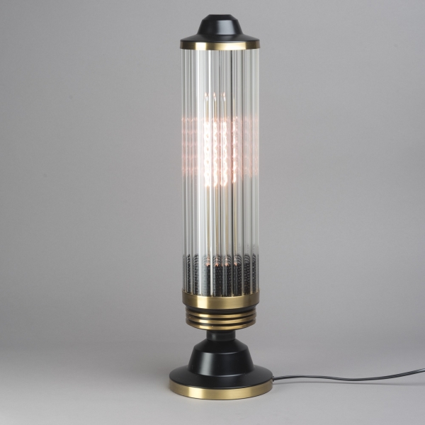 Tischleuchte TUBO, dimmb., H 60 x Do 12,5 cm, Klar;