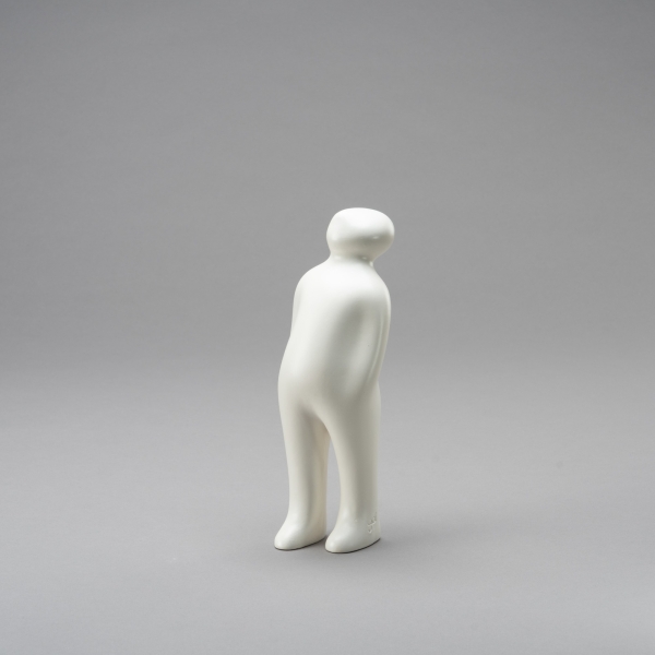 THE VISITOR S, H 23 cm, Weiss;