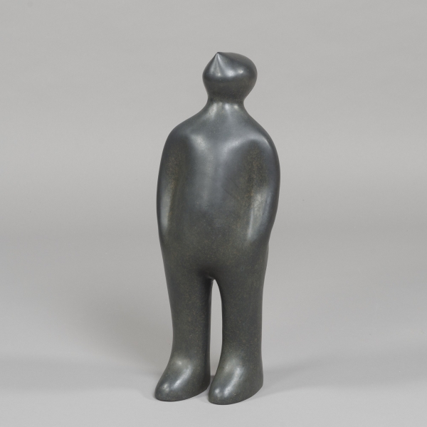 "The Visitor", B 21 x L 28 x H 75 cm, Bronze;