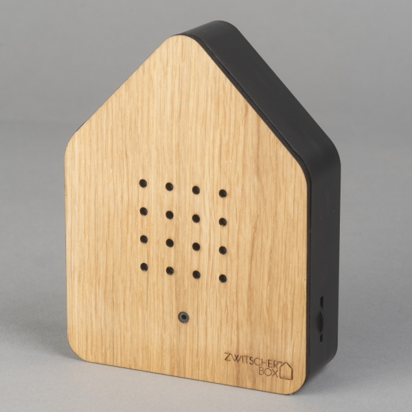 Zwitscherbox, Relaxing Bird Sound, Eiche/Schwarz;