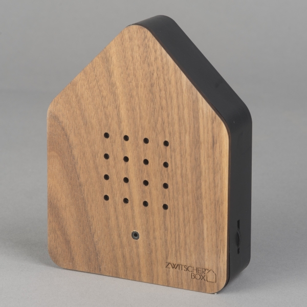 Zwitscherbox, Relaxing Bird, Walnuss/Schwarz;