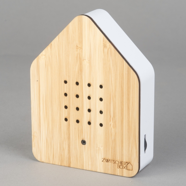 Zwitscherbox, Relaxing Bird Sound, Bambus/Weiss;
