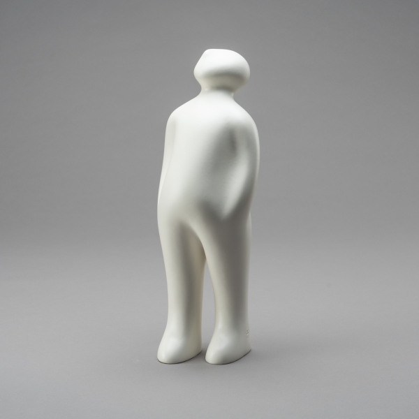 THE VISITOR M, H 37 cm, Weiss;
