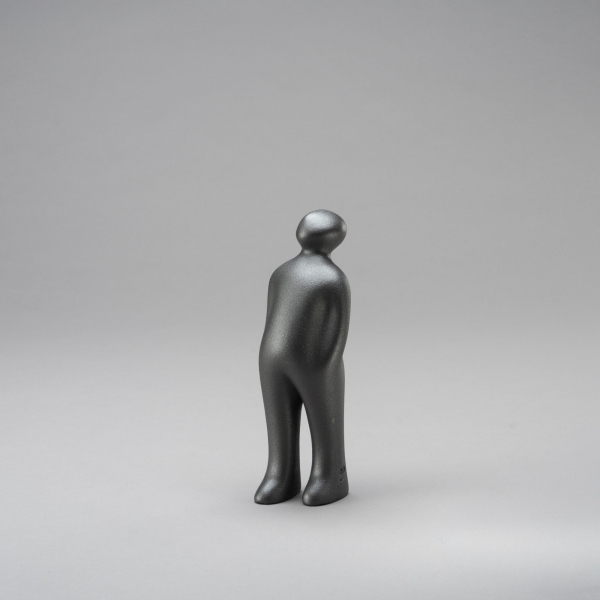 THE VISITOR S, H 23 cm, Anthrazit Glitzer;