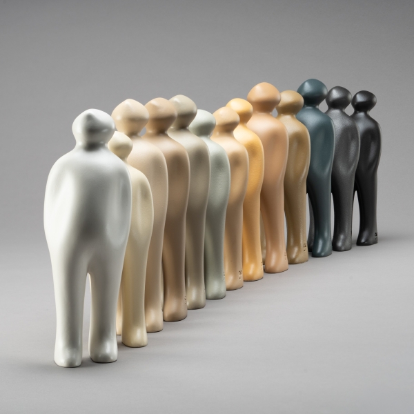 Preview: THE VISITOR S, H 23 cm, Taupe;