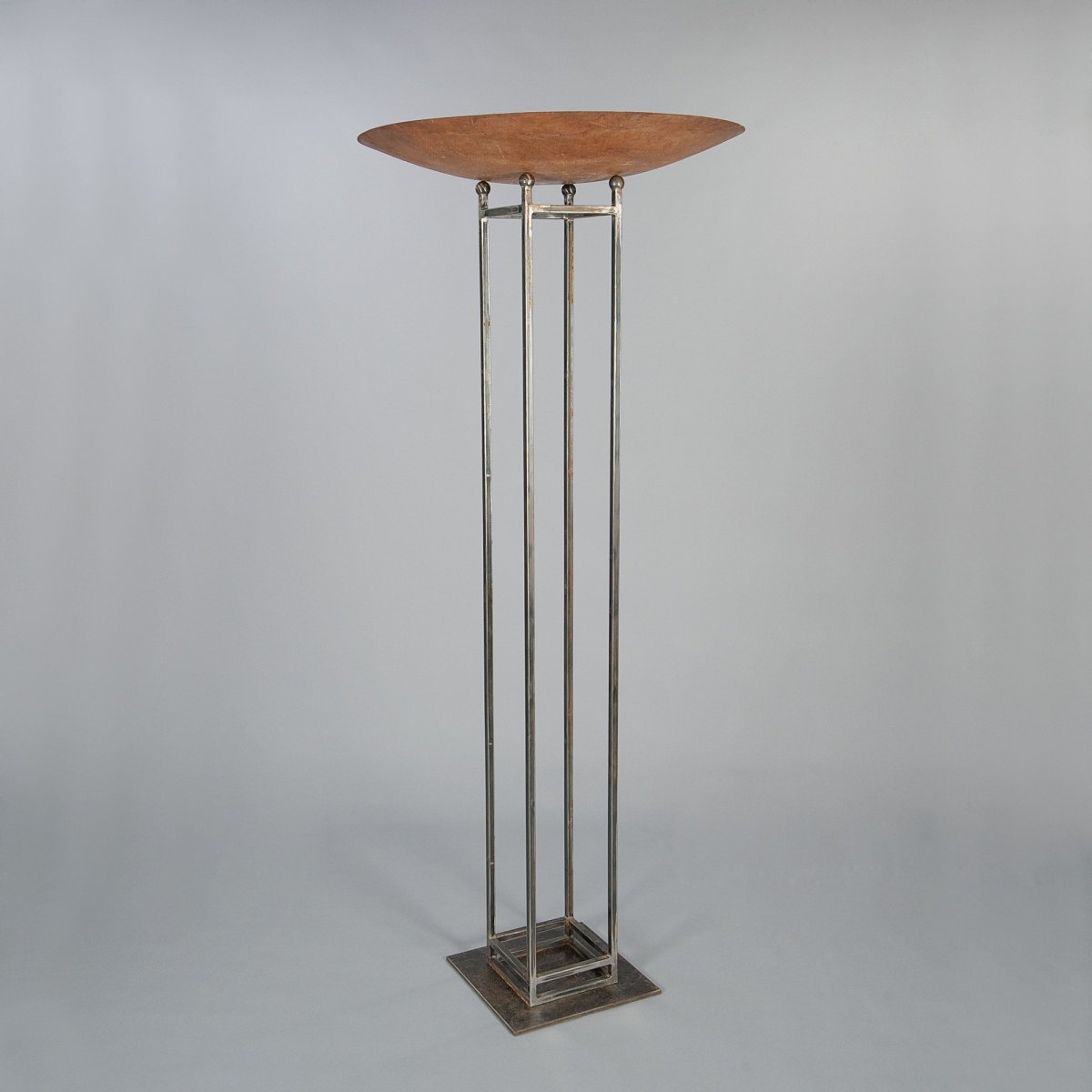 Schale, Eisen, D 100 cm, Edelrost;