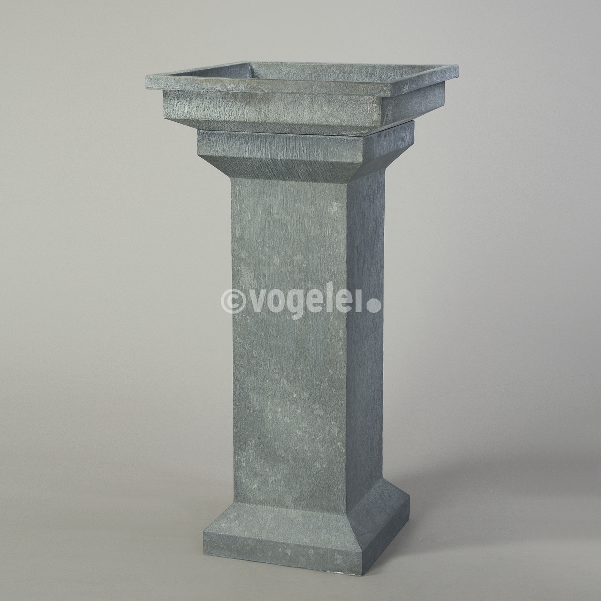 Säule, Eisen, galvanisiert,  H 130 x 40 x 40 cm