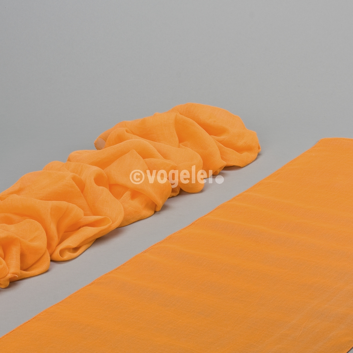 Organdy 350, BW, ca. L 350 x B 40 cm, Burnt Orange