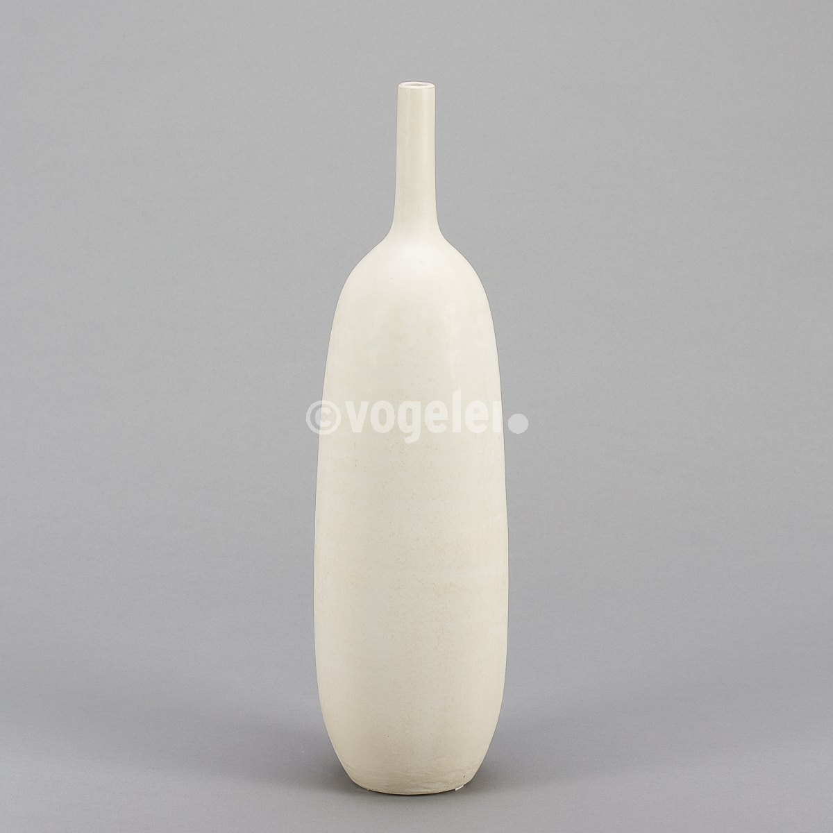 Flaschenvase Minhoi, H 45 x D 12 cm, Beige