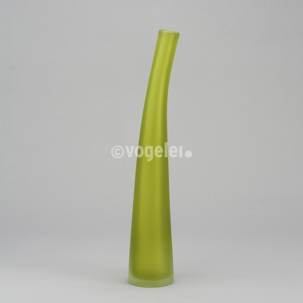 Flaschenvase 40 cm, matt, Grasgrün