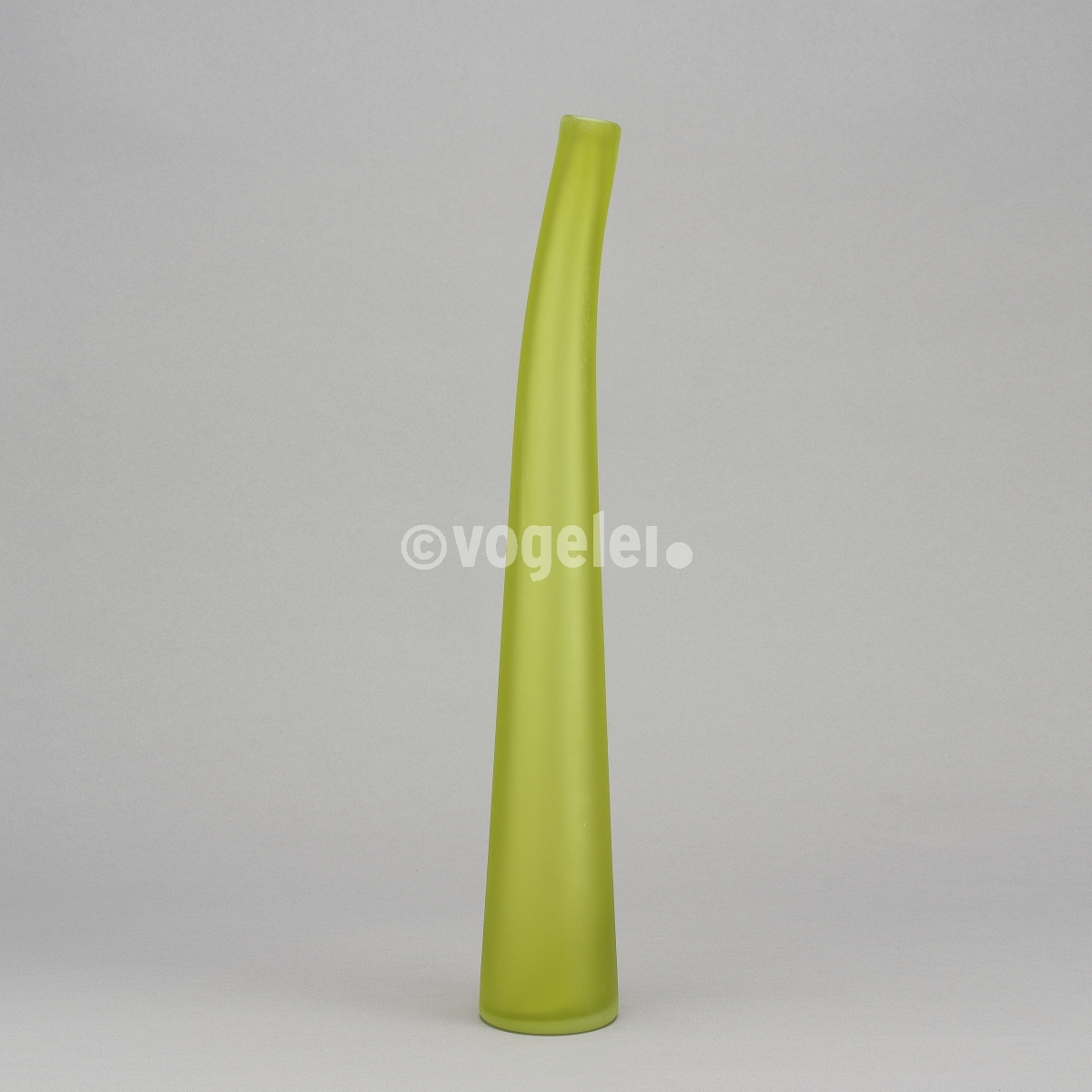 Flaschenvase 56 cm, matt, Grasgrün