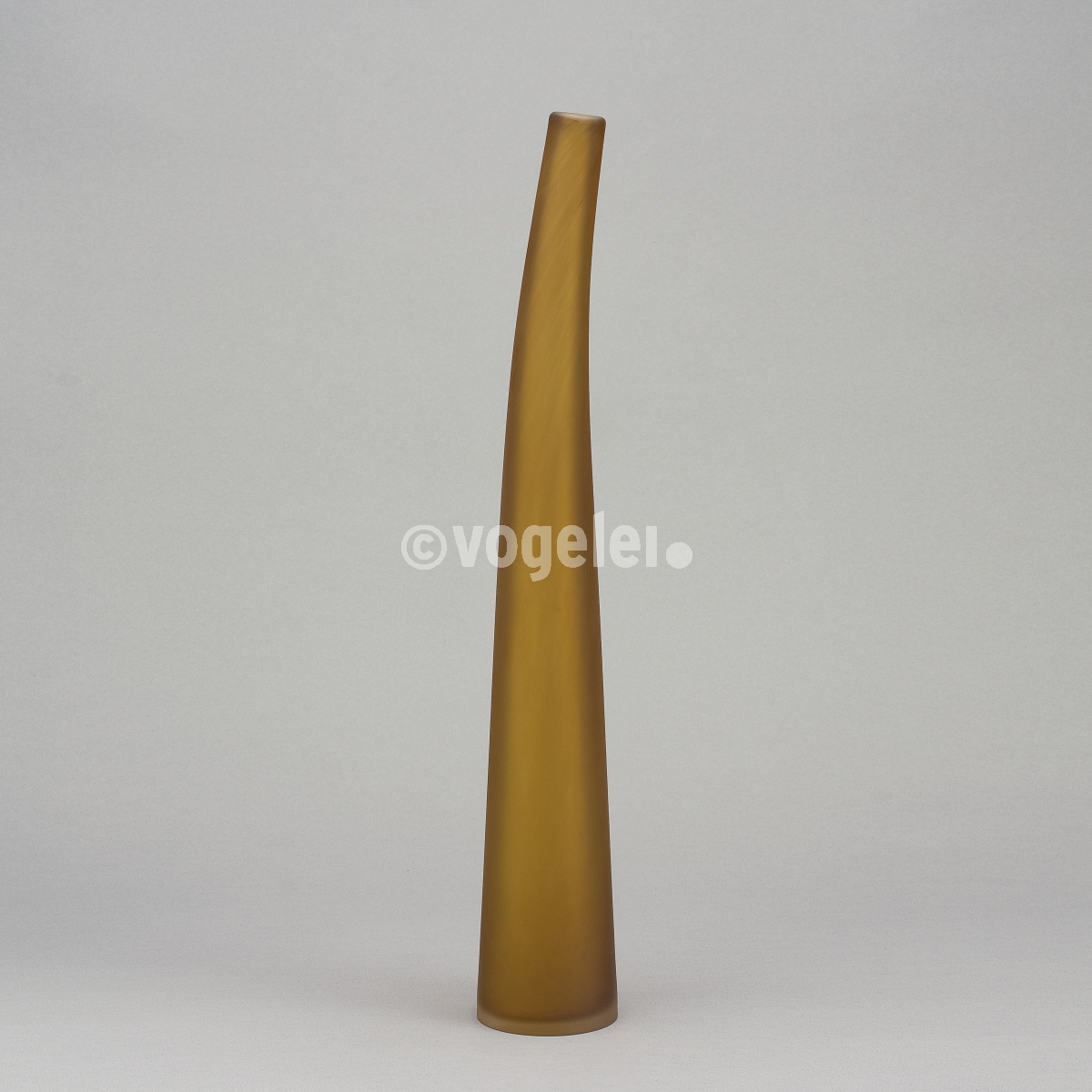 Flaschenvase 56 cm, matt, Kaffee