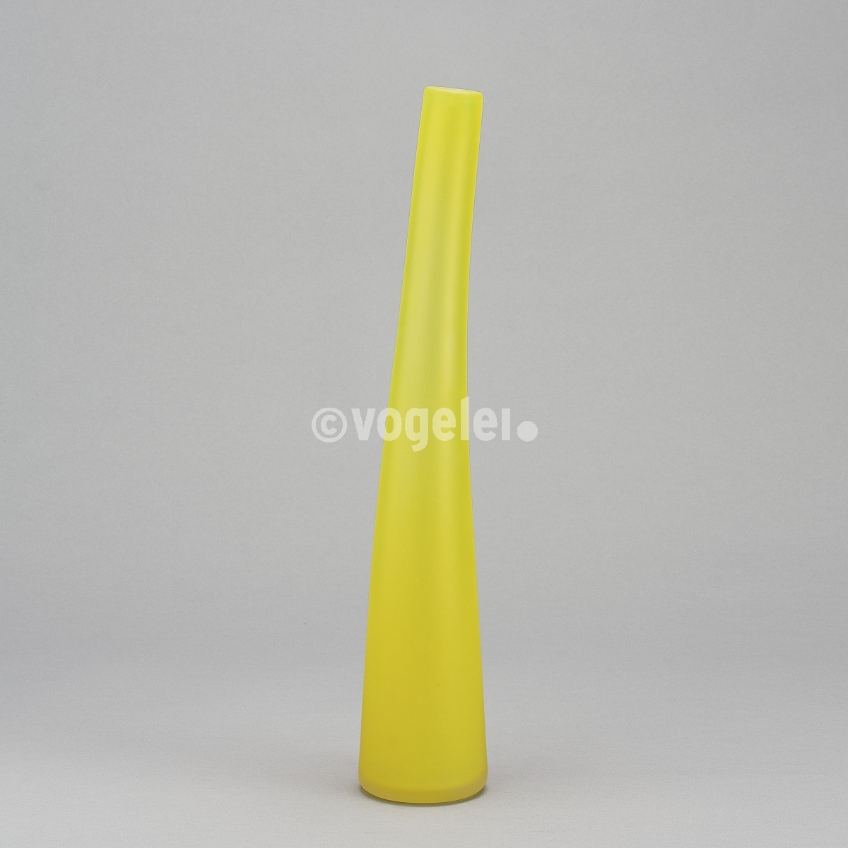 Flaschenvase 40 cm, matt, Gelb