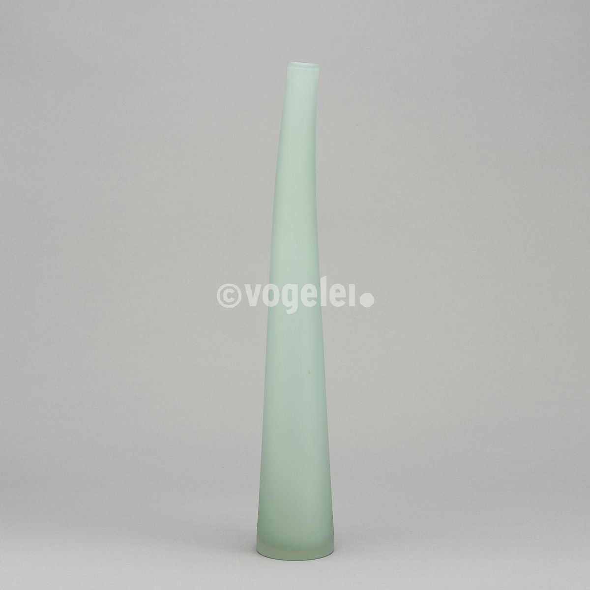 Flaschenvase 56 cm, matt, Türkisblau