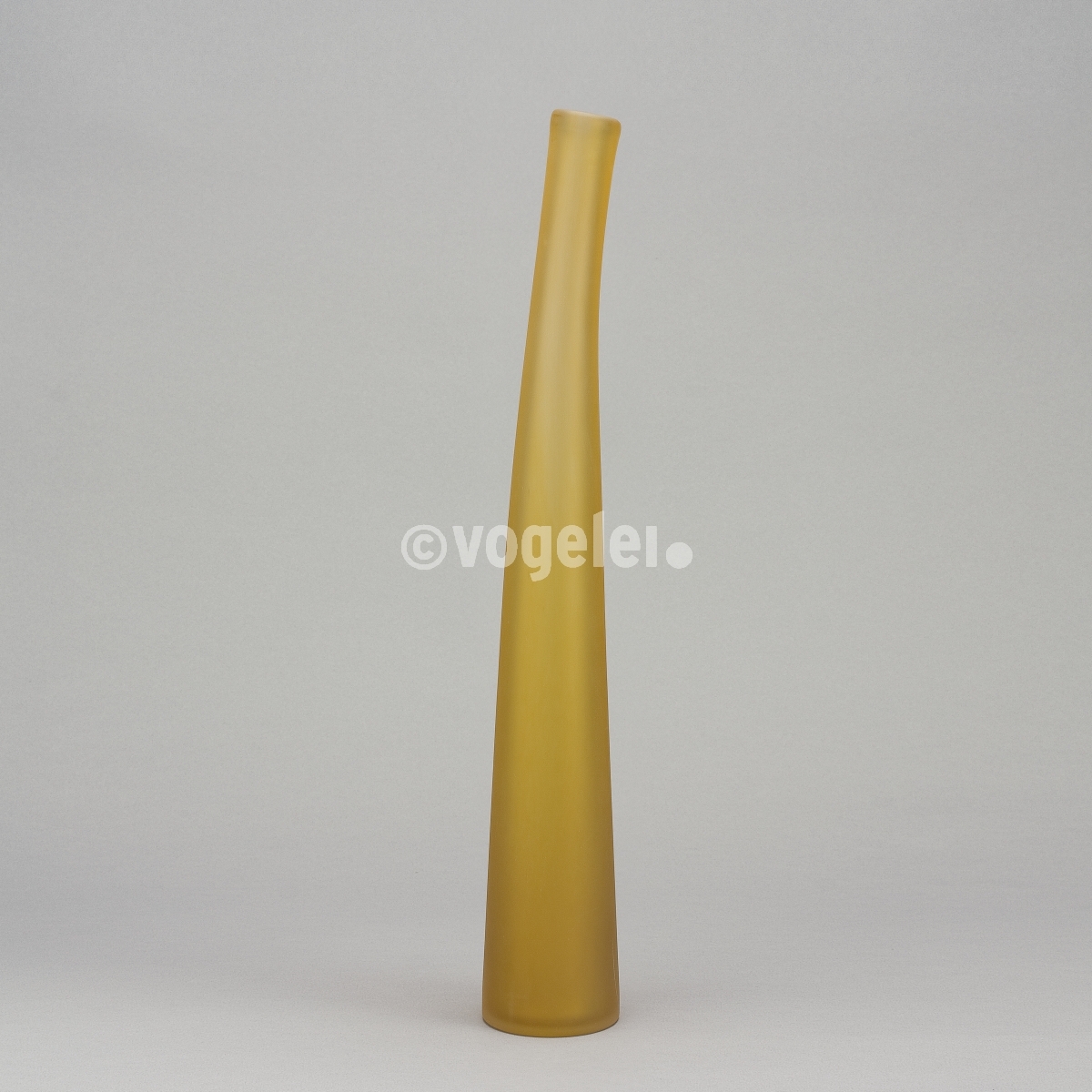 Flaschenvase 56 cm, matt, Goldtabak