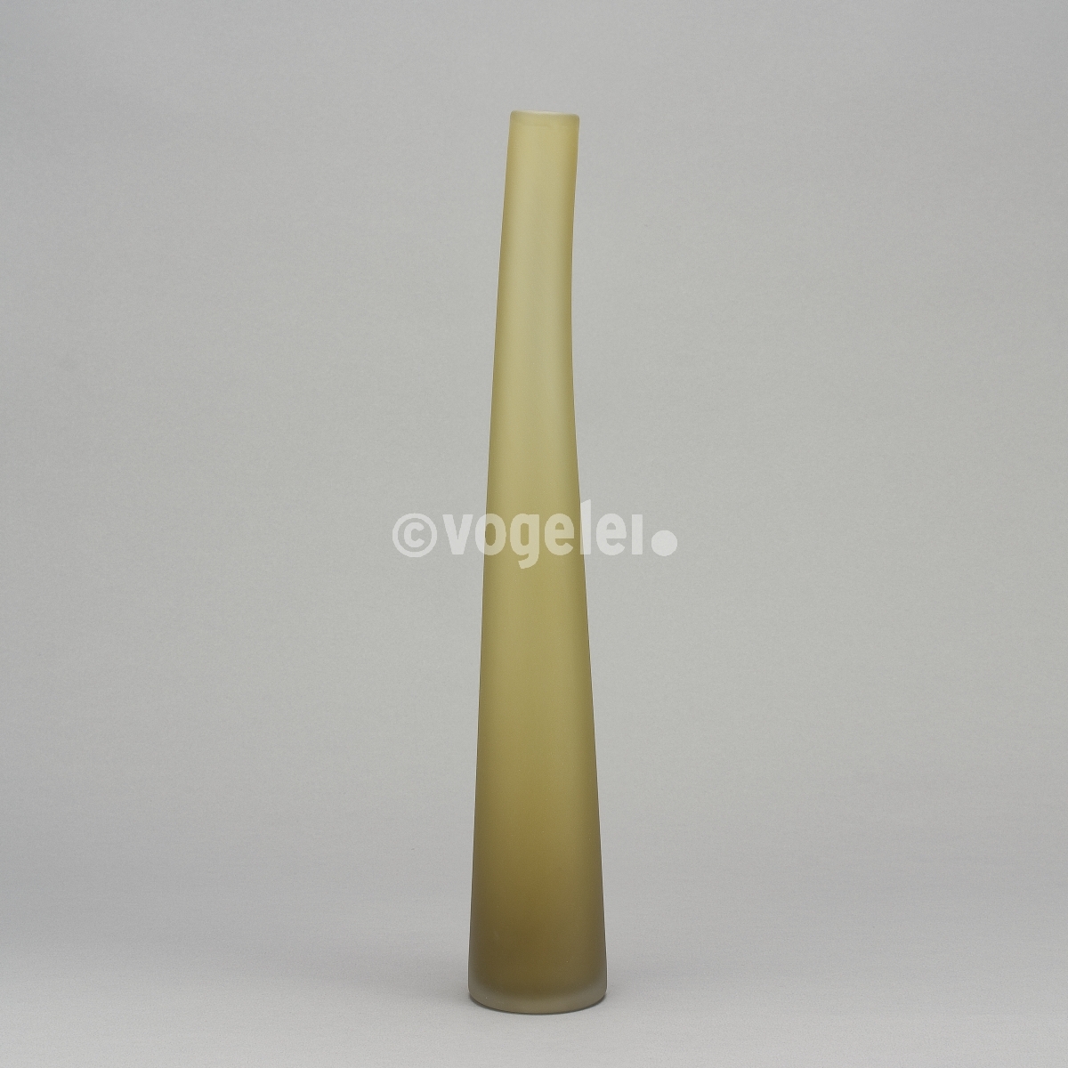 Flaschenvase 56 cm, matt, Olivbraun