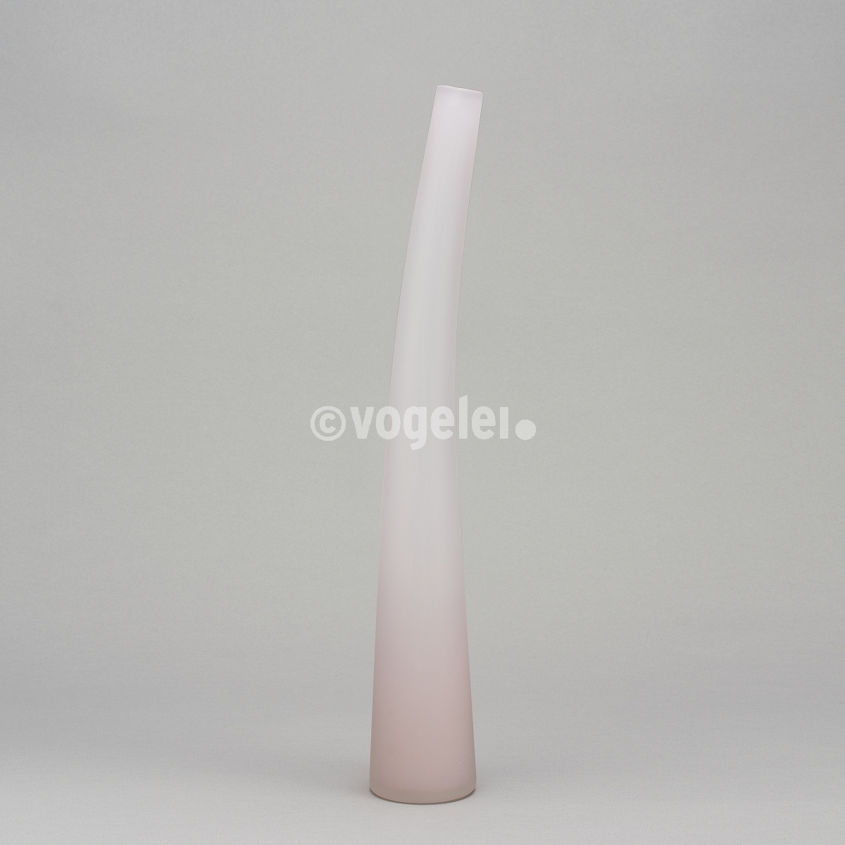 Flaschenvase 56 cm, matt, Rosa