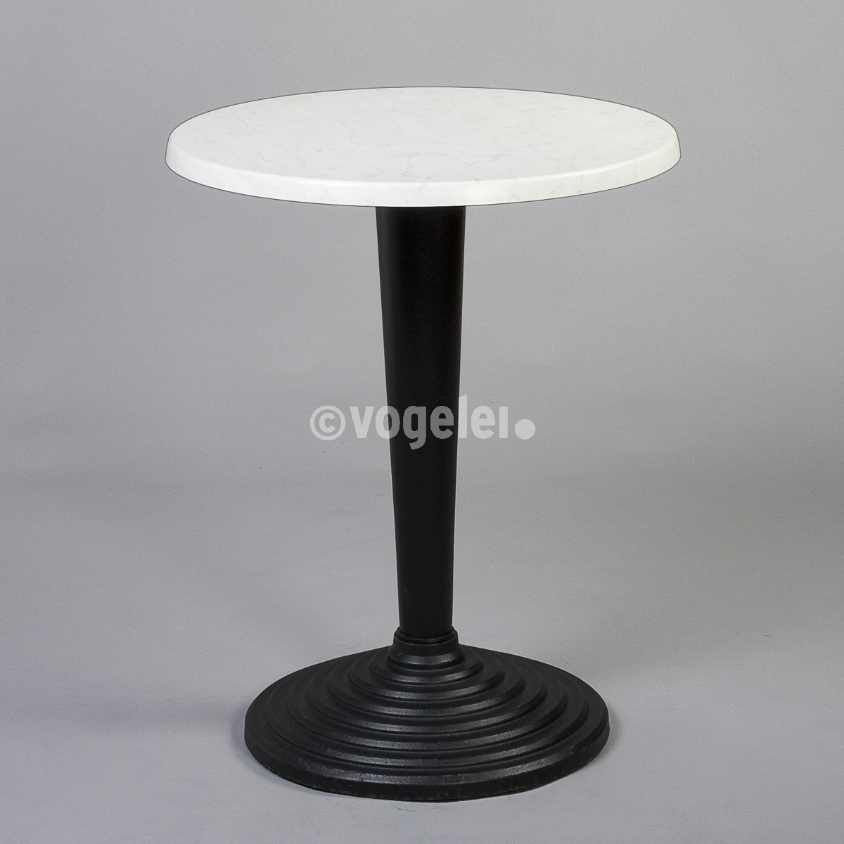 Bistrotisch Design, D 60 cm, Schwarz