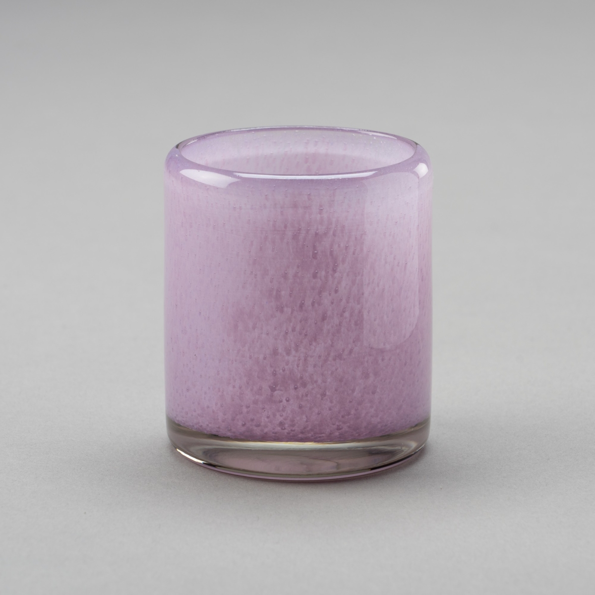 Teelichtglas Lounge, H 7 x D 7 cm, Lila;