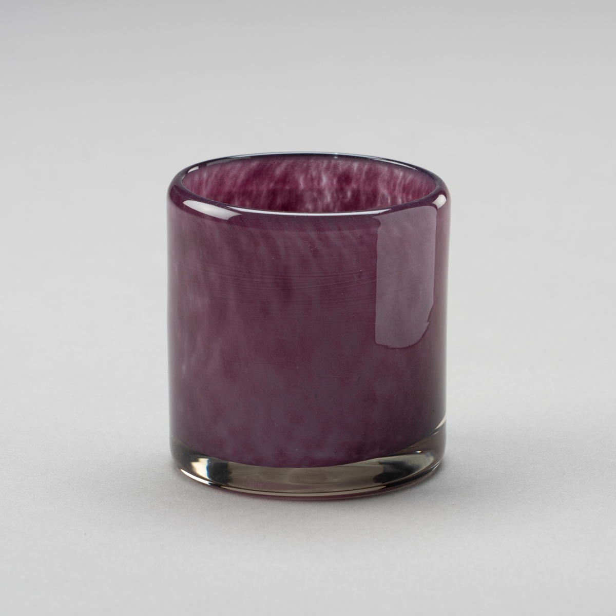 Teelichtglas Lounge, H 7 x D 7 cm, Plum;