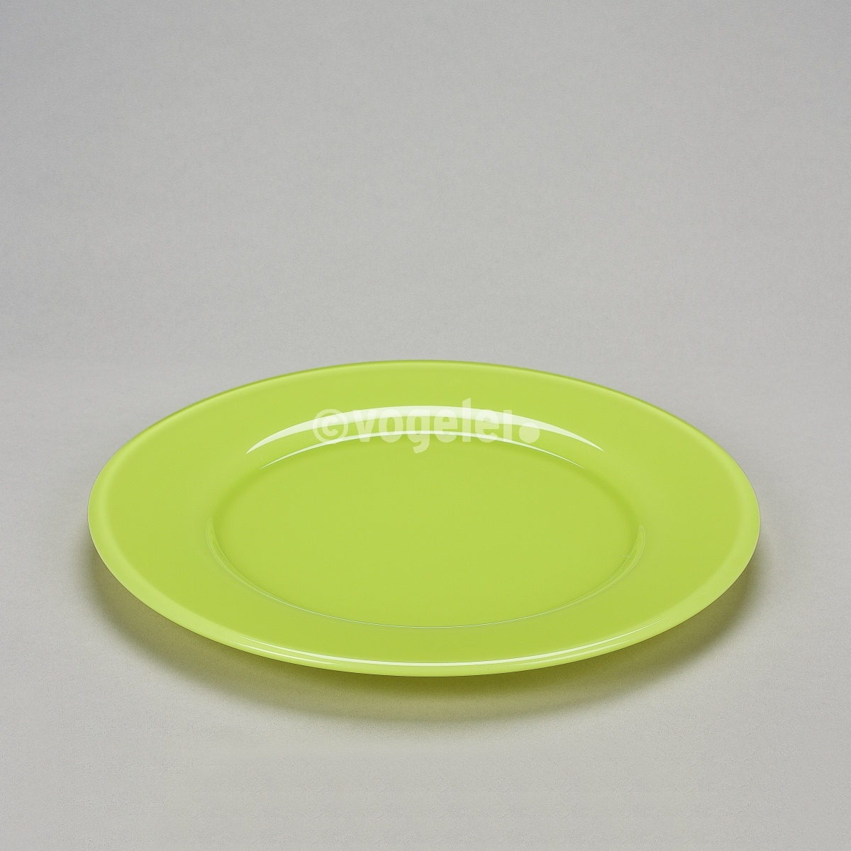 Love Plate XL, Glas, D 36 cm, Lime