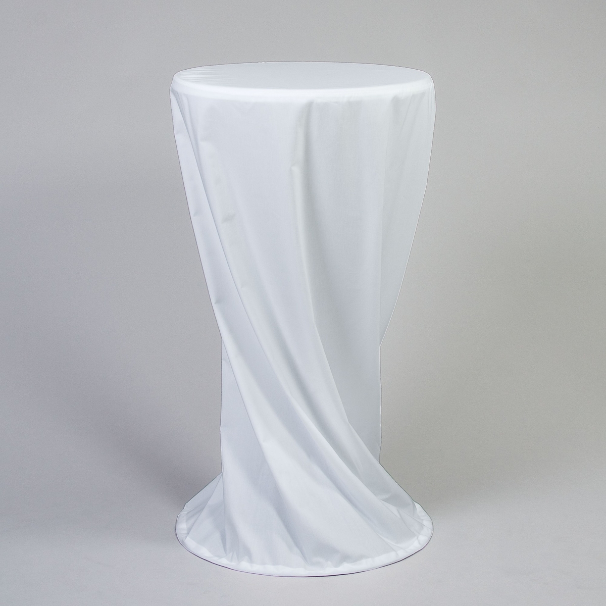 Husse Stehtisch D 60 cm, NTCS, bodenlang, Weiss;