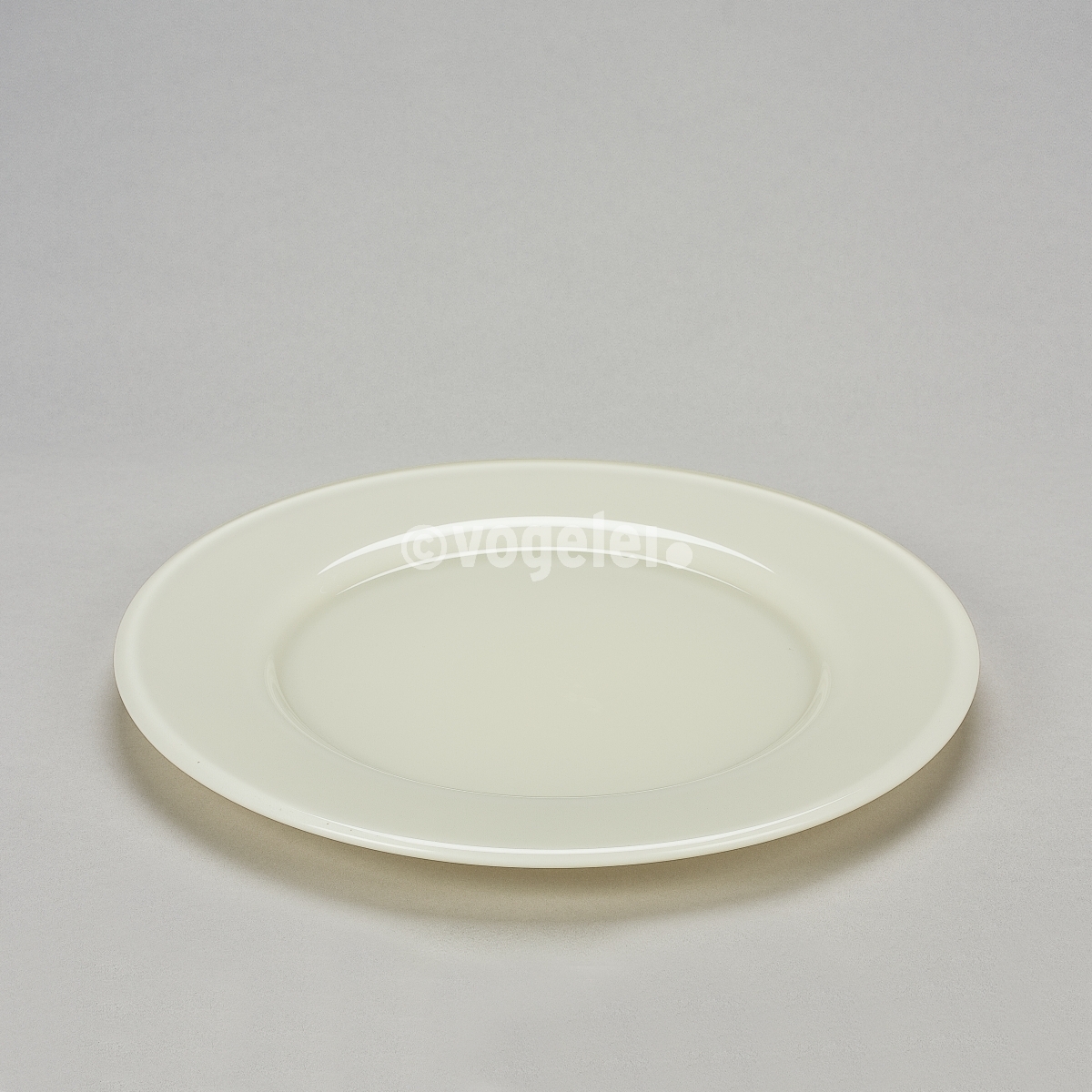 Love Plate XL, Glas, D 36 cm, Cream