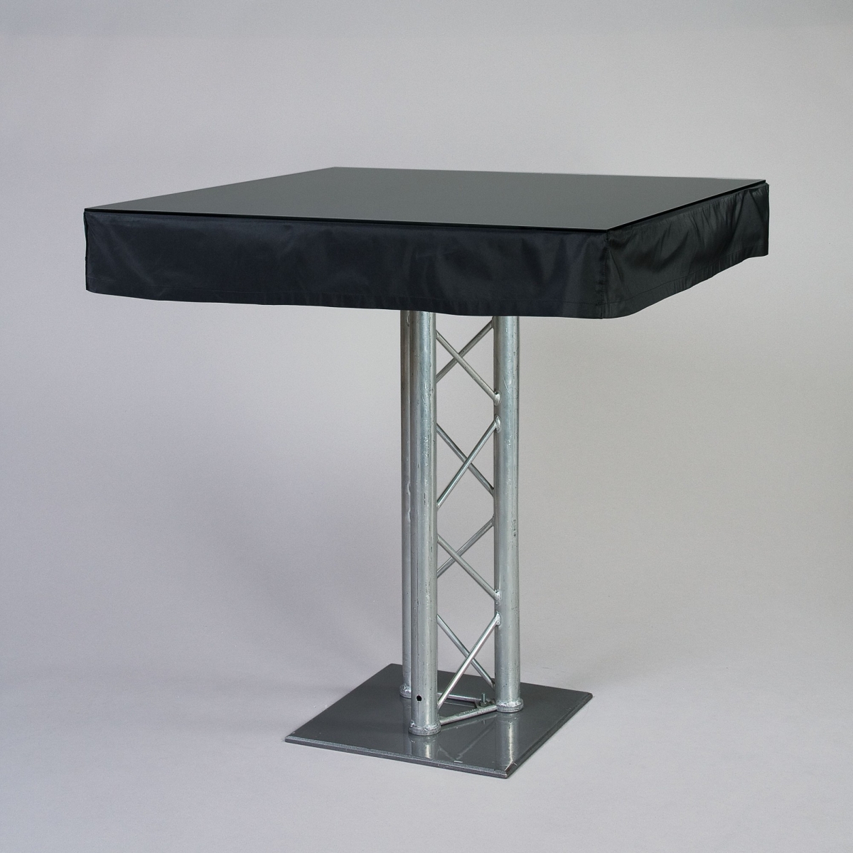 Husse Stehtisch, Saba, 100 x 100 cm, Schwarz;