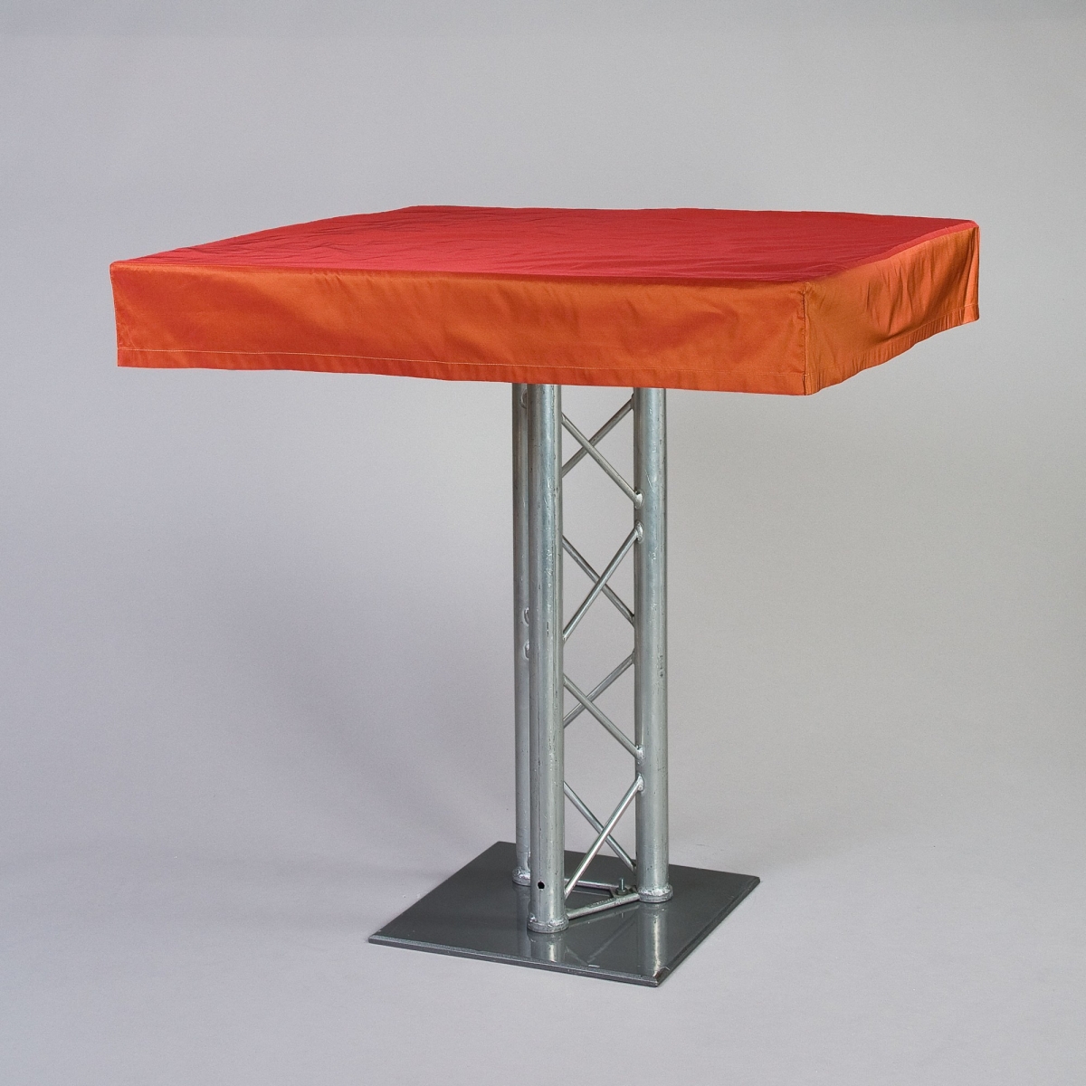 Husse Stehtisch, Saba, 100 x 100 cm, Dark Orange;