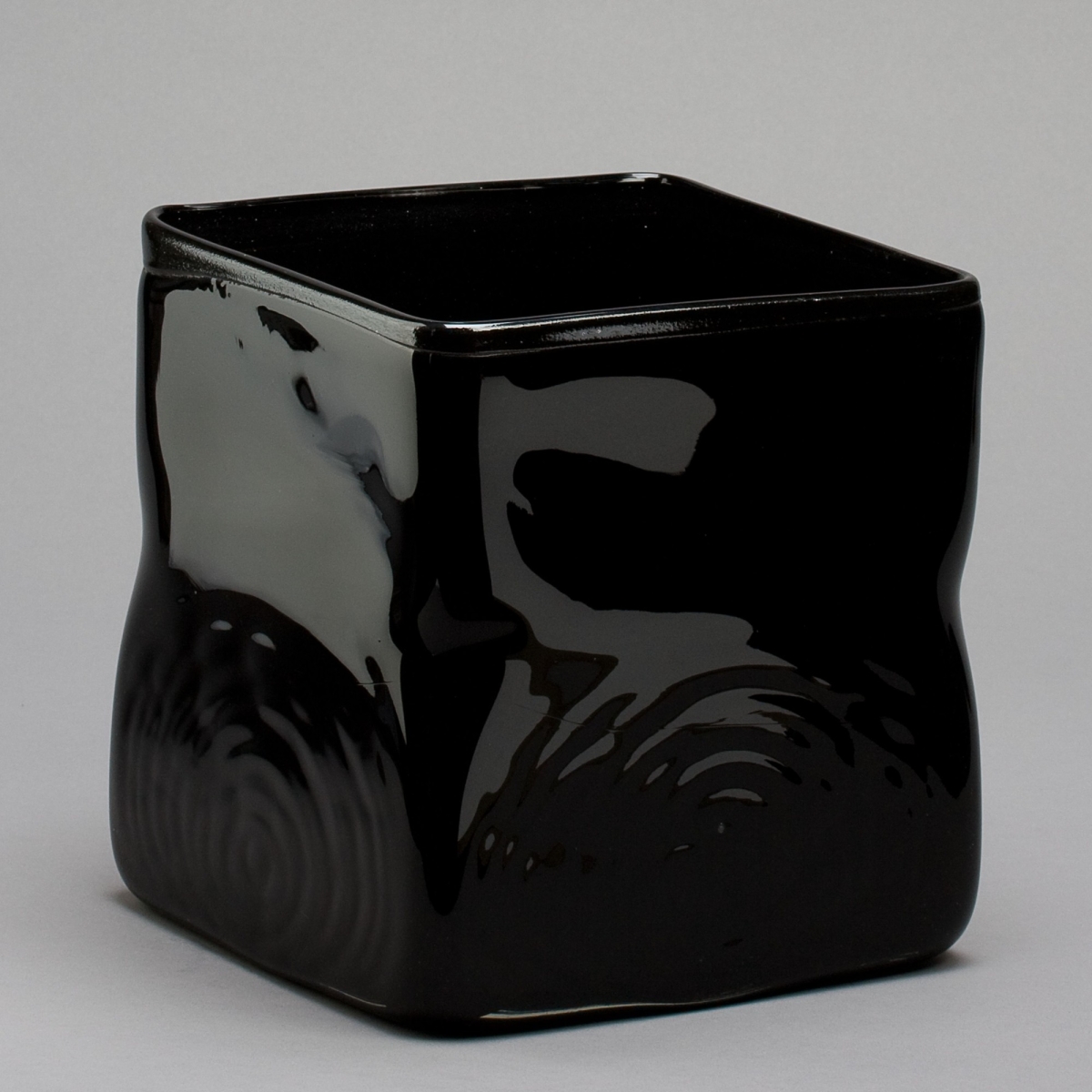 Glashafen, quadratisch, H 20 x 20 x 20 cm, Schwarz;