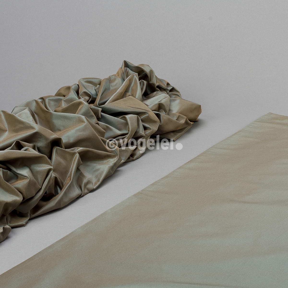 Tischdrapierung Saba, L 200 x B 60 cm Perl Khaki