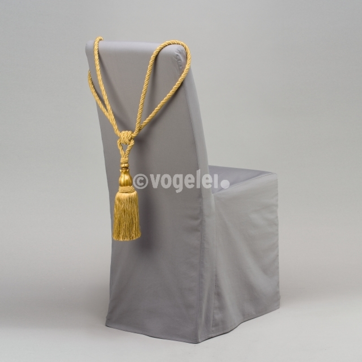 Raffhalter mit Quaste, L ca. 70 cm, Gold/Gold