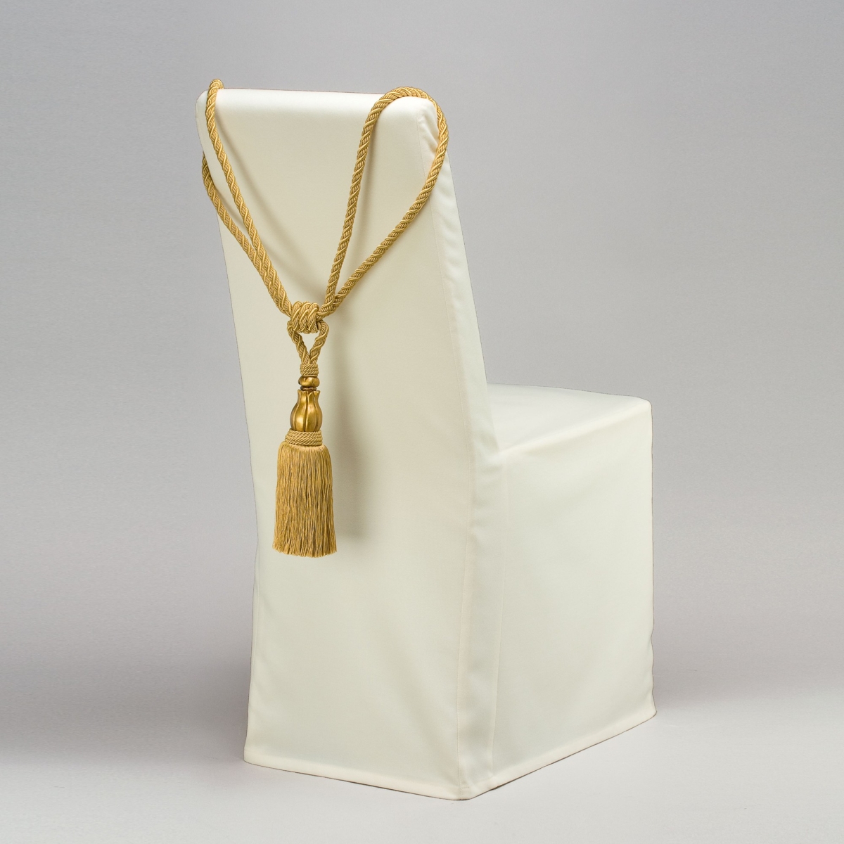 Raffhalter mit Quaste, L ca. 70 cm, Gold/Gold;