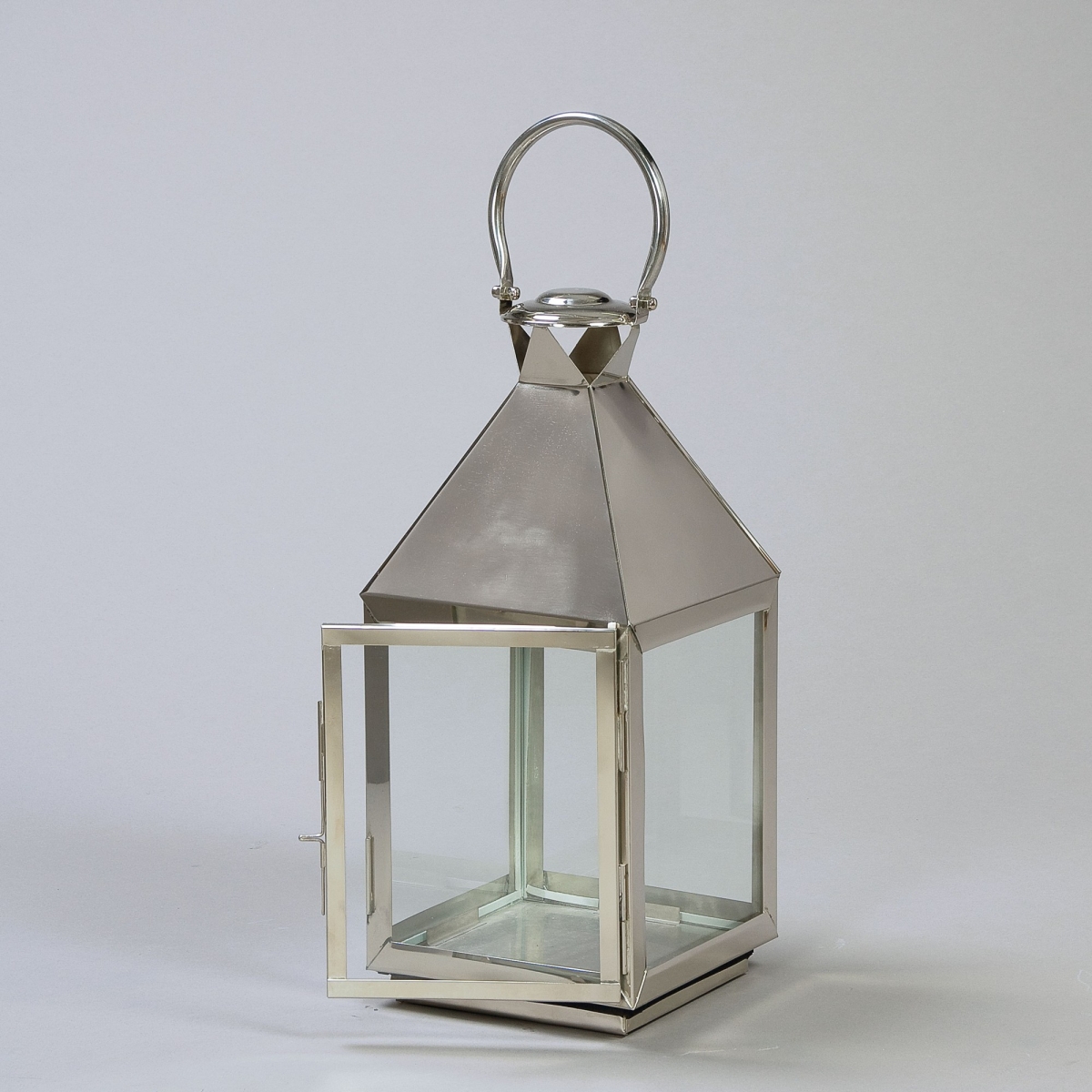Laterne Classic, 25 x 25 x H 65 cm, Silber;