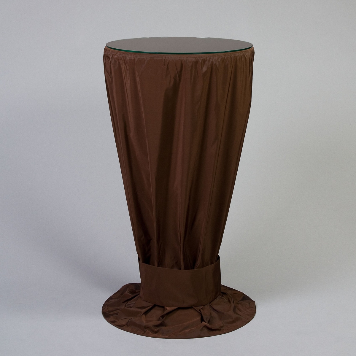Husse Stehtisch D 60 cm, Saba, bodenlang, Chocolat;
