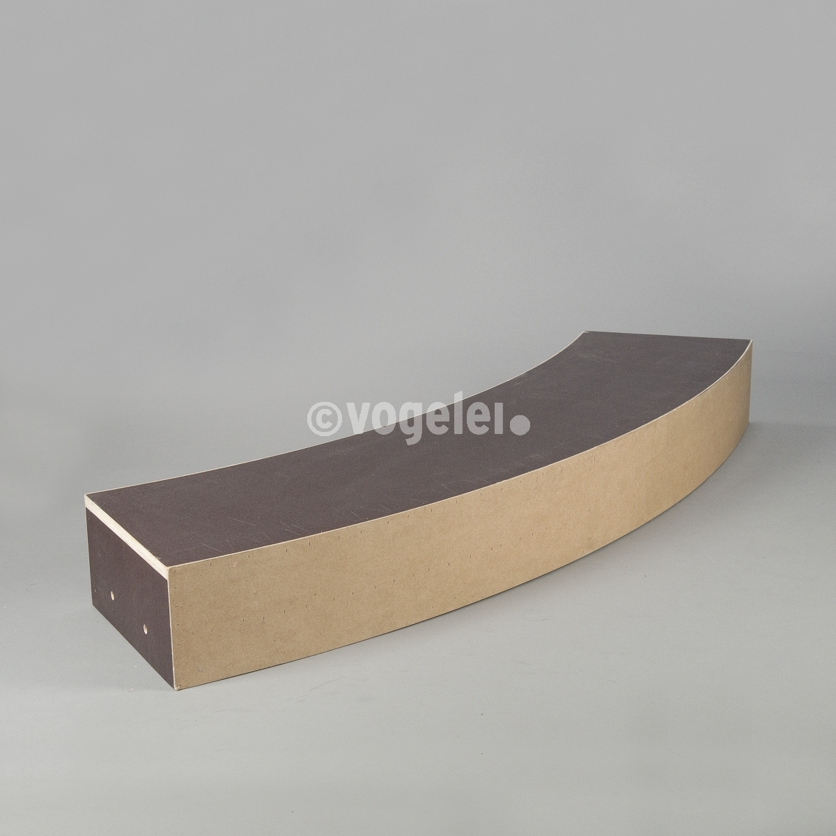 Treppenstufe, 1 Segment 1/8 (D 400) x H 20 cm MDF