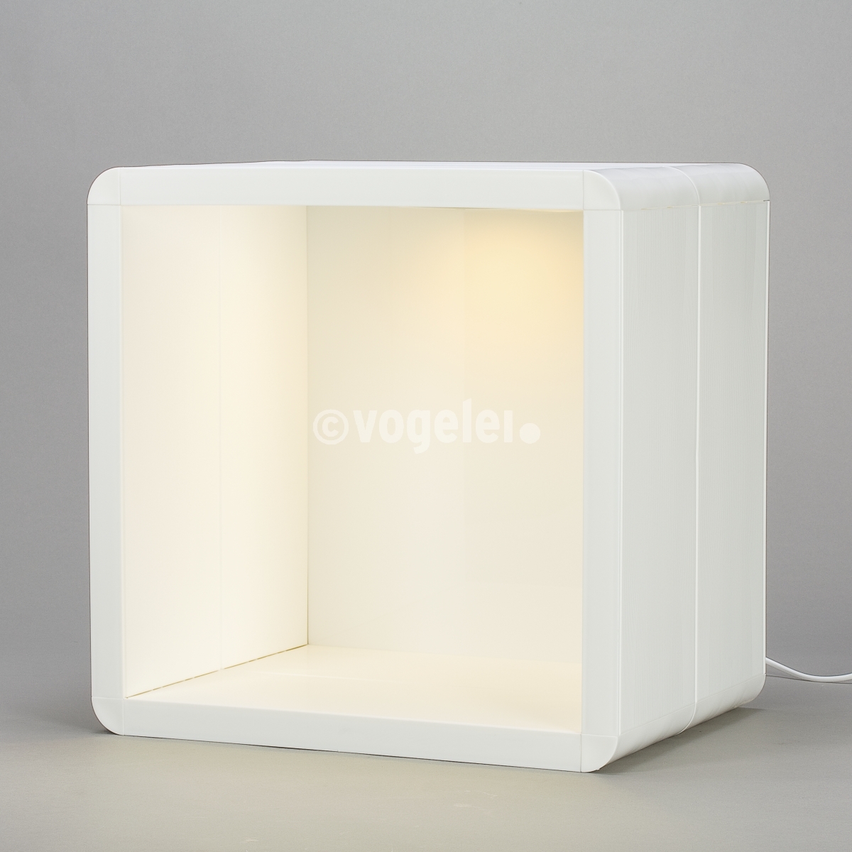 Regal Cube, Modul 1/1, beleuchtet, Weiss