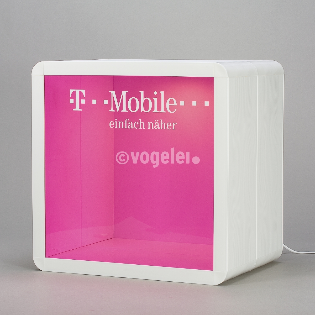 Regal Cube, Modul 1/1, beleuchtet, Weiss