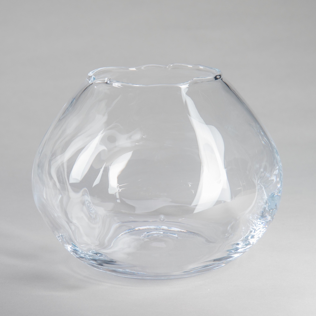 Kugelvase M, H 18 x D 24 cm, Glas, Klar;