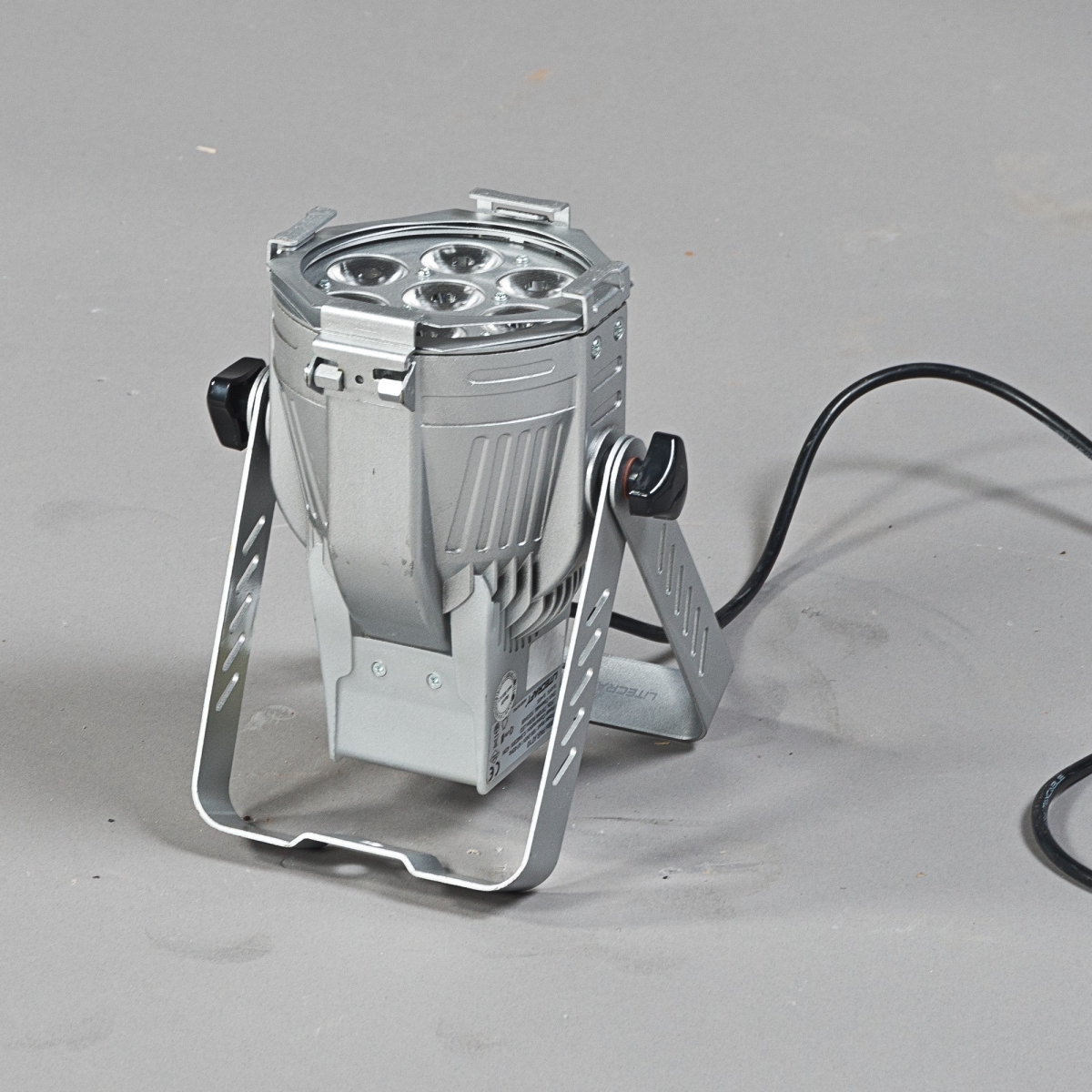 Floorspot LED MINI, Schukostecker, Mattsilber;