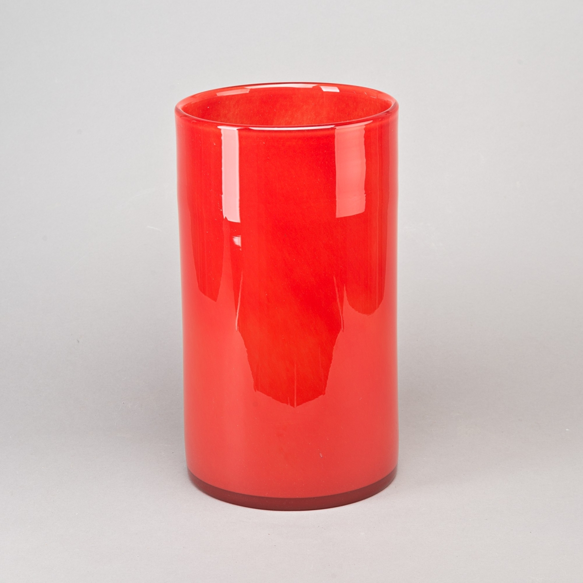 Glaszylinder Lounge, H 40 x D 22 cm, Rot;