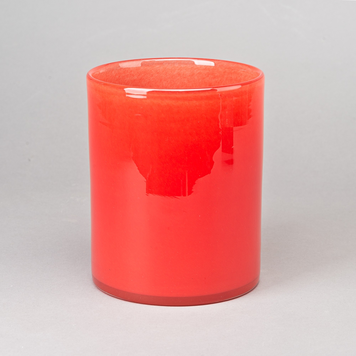 Glaszylinder Lounge, H 19 x D 15 cm, Rot;