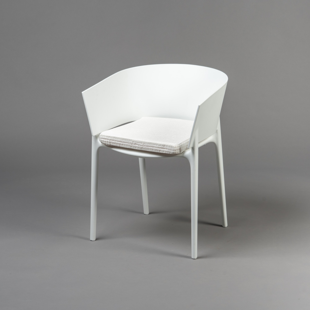 Stuhl AFRICA, mit Armlehnen, PP, Weiss;