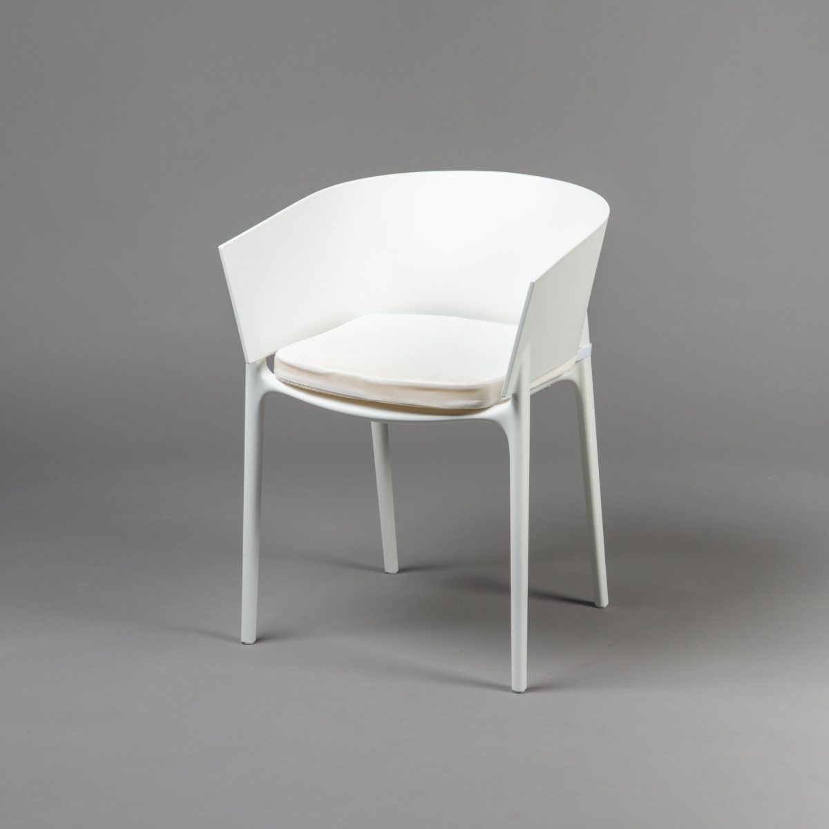 Stuhl AFRICA, mit Armlehnen, PP, Weiss;