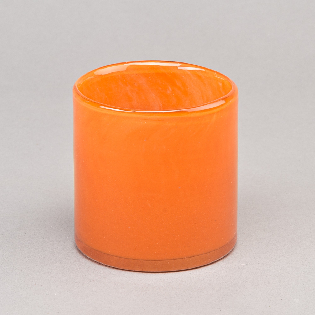 Glaszylinder Lounge, H 10 x D 10 cm, Orange;