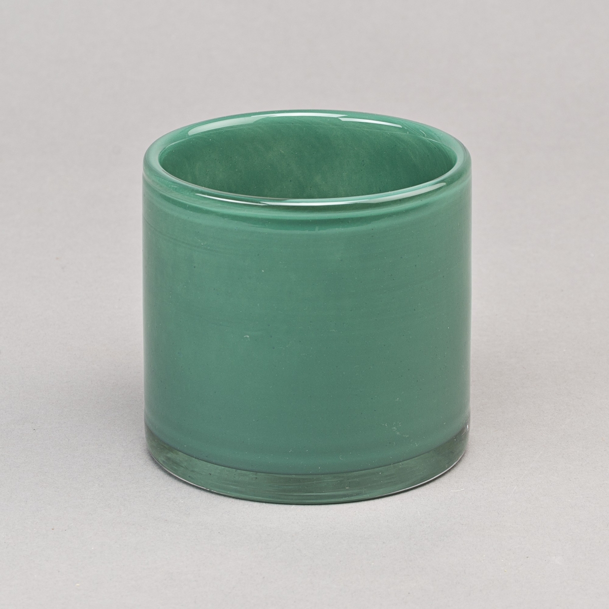 Glaszylinder Lounge, H 10 x D 10 cm, Petrol;