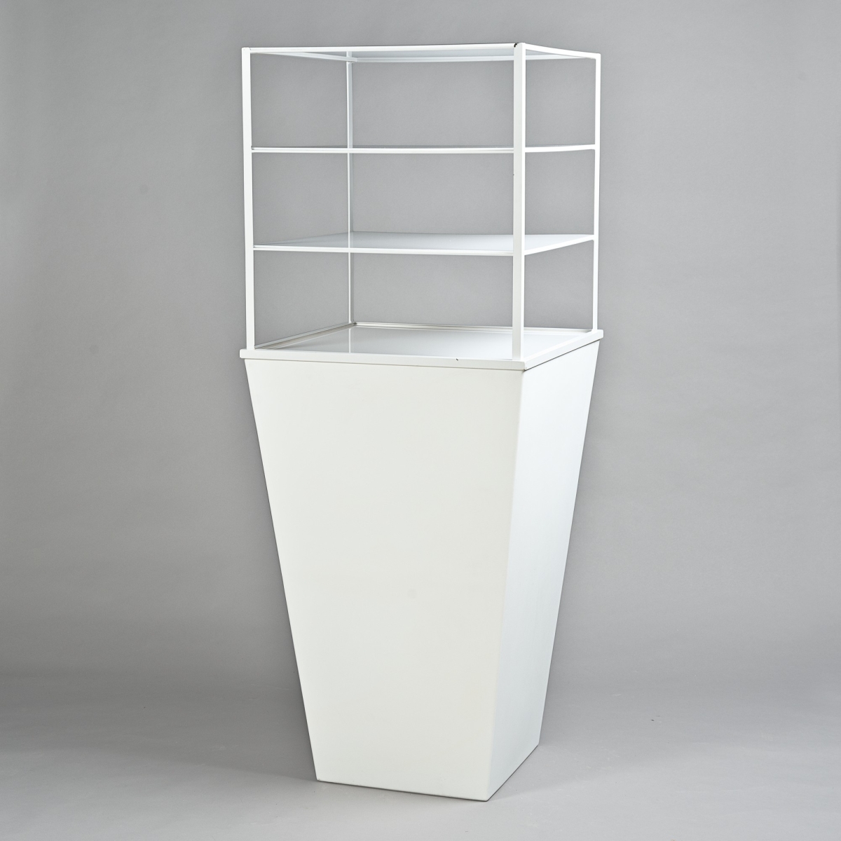 Regal-Aufsatz LOFT, 70 x 70 x H 70 cm, Weiss/Klar;