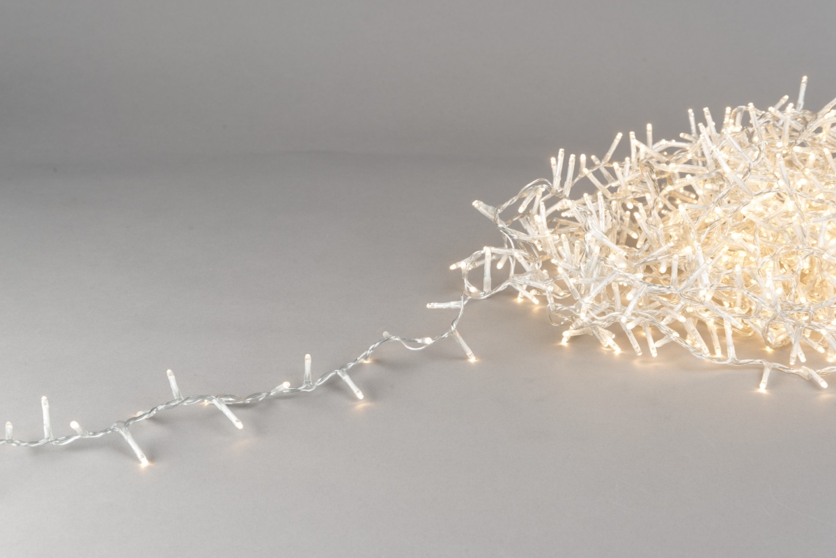 LED-Ricelights, 22,5 m, 1000, Klar/Warmweiss;