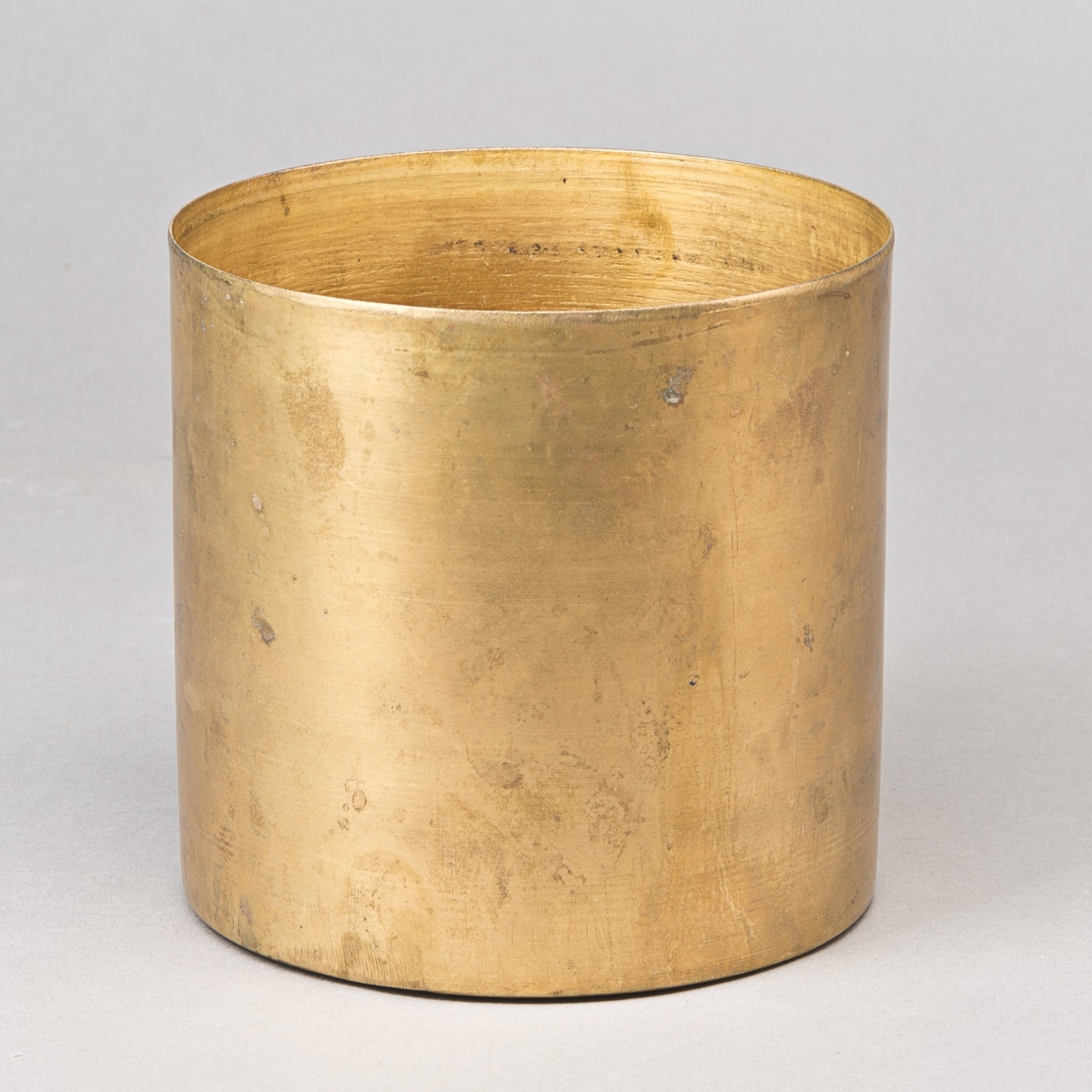 Windlicht,  D 14 x H 14 cm, Messing, Natur;